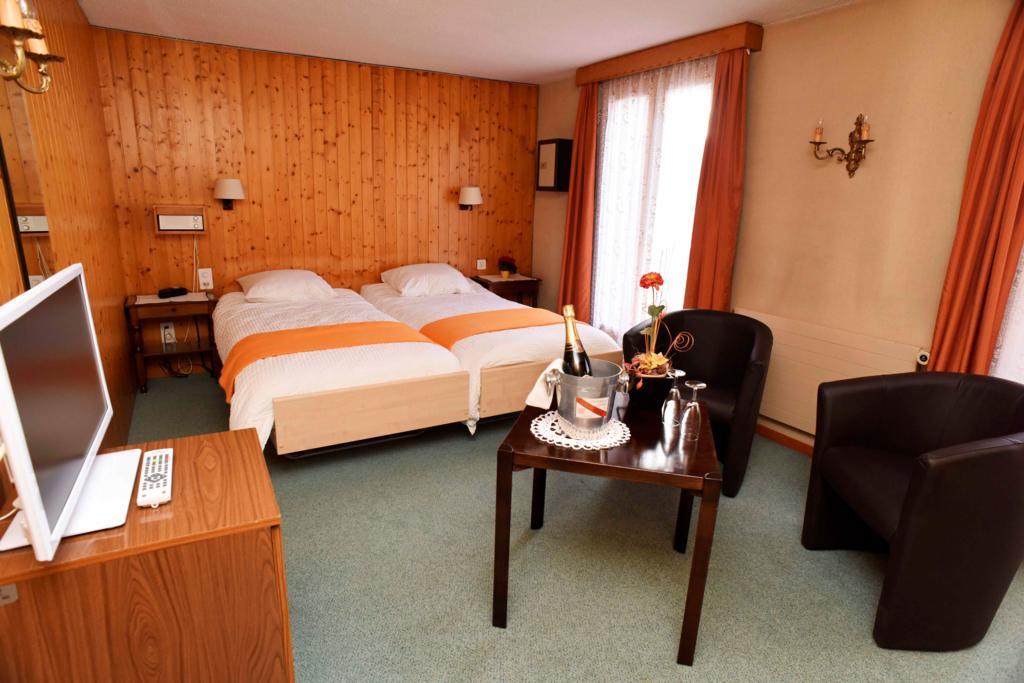 Hotel De La Poste Verbier Rum bild